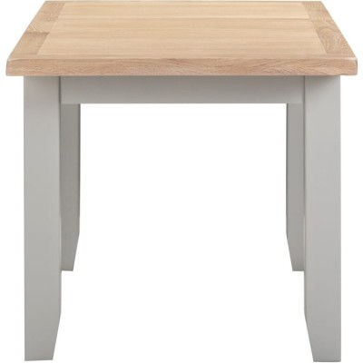 Windsor Extending Dining Table - Pebble Grey/Oak