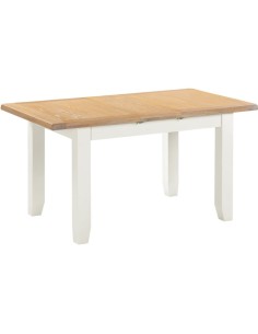 Windsor Extending Dining Table - Ivory/Oak 2