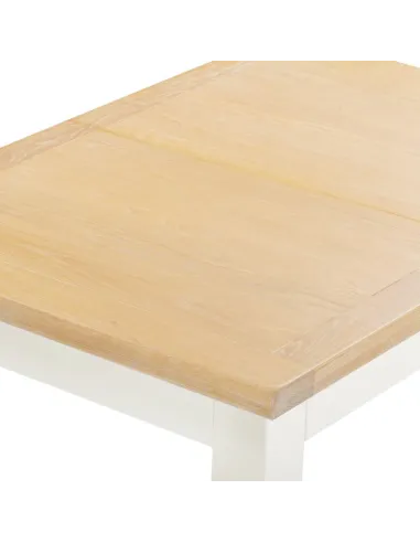 Windsor Extending Dining Table - Ivory/Oak
