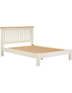 Windsor 4FT6 Low End Bed - Ivory/Oak 2