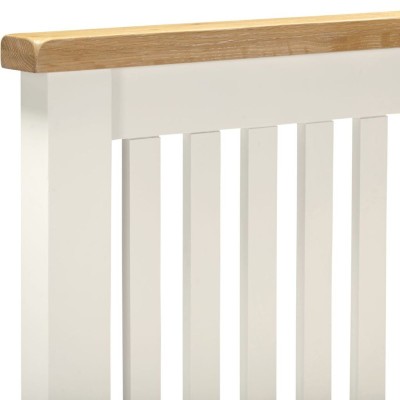 Windsor 4FT6 Low End Bed - Ivory/Oak