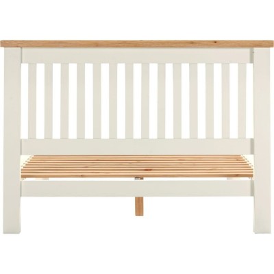 Windsor 4FT6 Low End Bed - Ivory/Oak