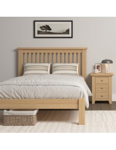 Windsor 4FT6 Low End Bed - Natural Oak