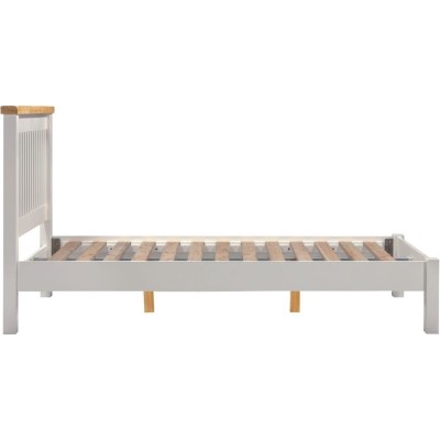 Windsor 4FT6 Low End Bed - Pebble Grey/Oak