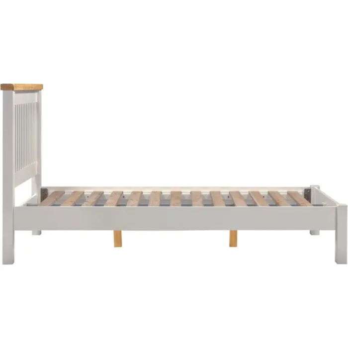 Windsor 4FT6 Low End Bed - Pebble Grey/Oak