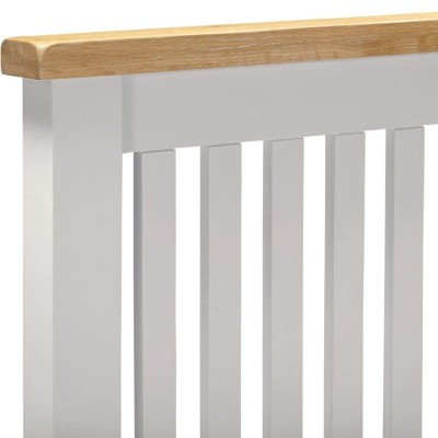 Windsor 4FT6 Low End Bed - Pebble Grey/Oak