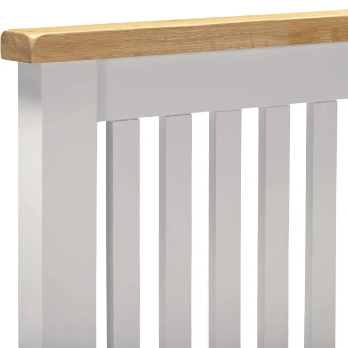 Windsor 4FT6 Low End Bed - Pebble Grey/Oak