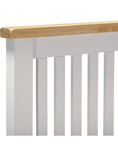 Windsor 4FT6 Low End Bed - Pebble Grey/Oak