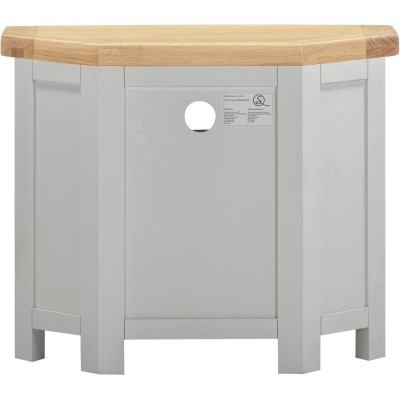 Windsor Corner TV Unit - Pebble Grey/Oak