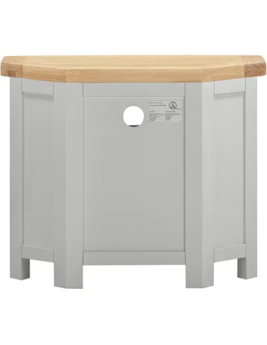 Windsor Corner TV Unit - Pebble Grey/Oak