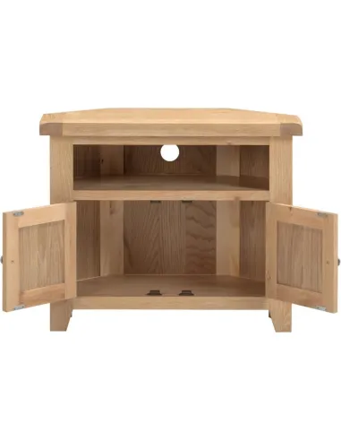 Windsor Corner TV Unit - Natural Oak