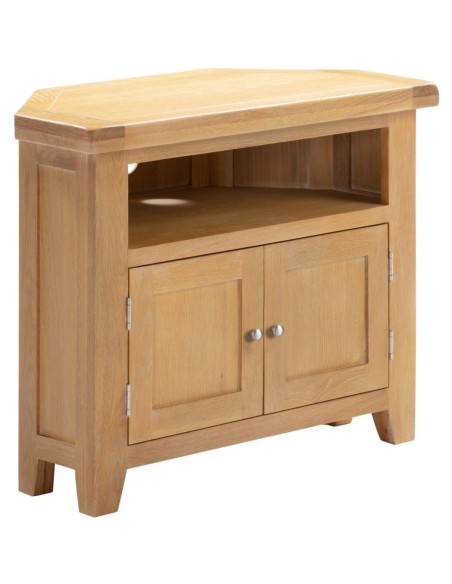 Windsor Corner TV Unit - Natural Oak