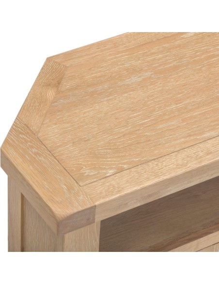 Windsor Corner TV Unit - Natural Oak