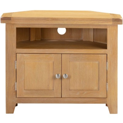 Windsor Corner TV Unit - Natural Oak