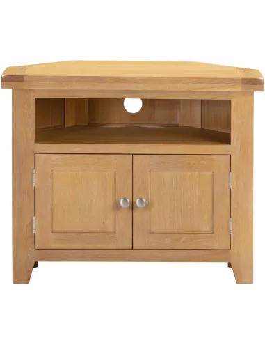 Windsor Corner TV Unit - Natural Oak