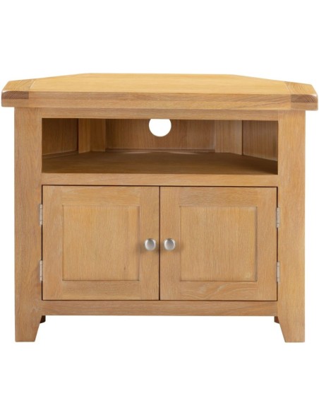 Windsor Corner TV Unit - Natural Oak