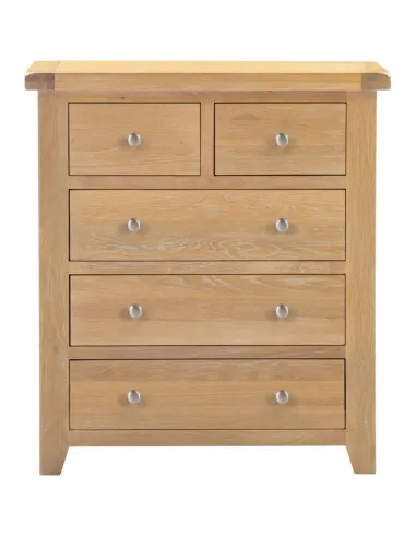 Windsor 3+2 Drawer Chest - Natural Oak