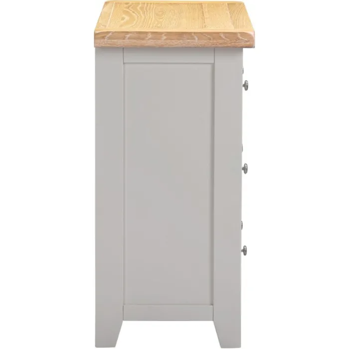 Windsor 3 Drawer Chest - Pebble Grey/Oak