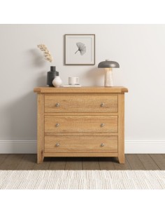 Windsor 3 Drawer Chest - Natural Oak