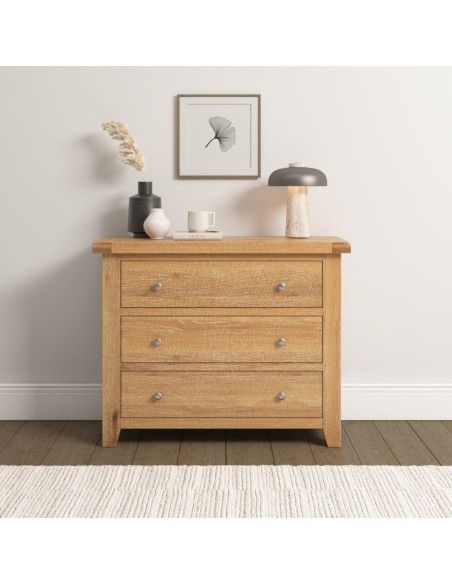 Windsor 3 Drawer Chest - Natural Oak