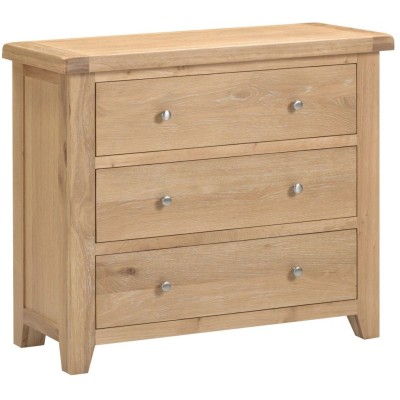 Windsor 3 Drawer Chest - Natural Oak