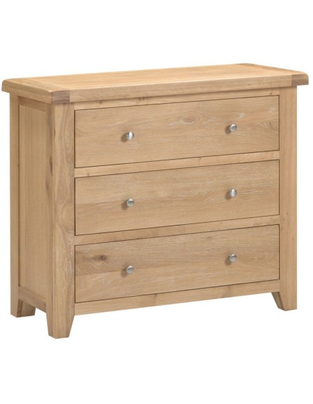 Windsor 3 Drawer Chest - Natural Oak