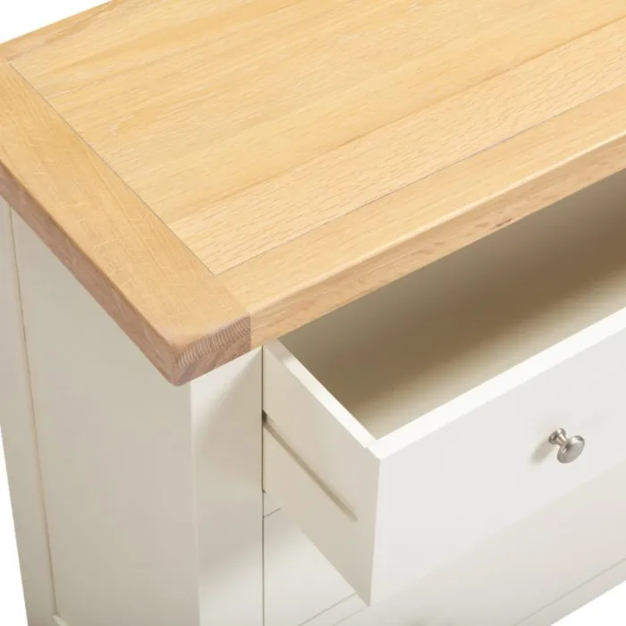 Windsor 3 Drawer Chest - Ivory/Oak