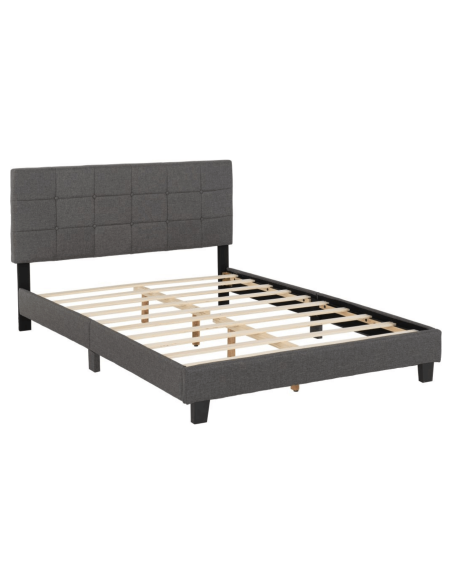 Arran 4FT6 Bedframe - Grey Fabric