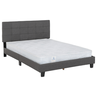 Arran 4FT6 Bedframe - Grey Fabric
