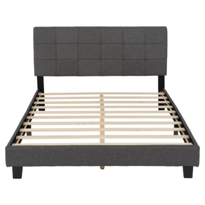 Arran 4FT6 Bedframe - Grey Fabric