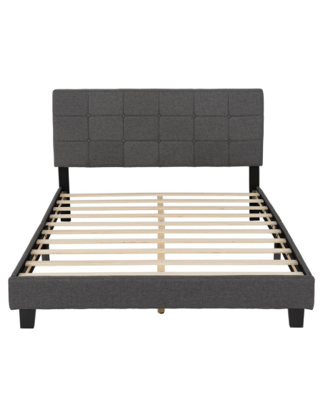 Arran 4FT6 Bedframe - Grey Fabric