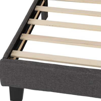 Arran 4FT6 Bedframe - Grey Fabric