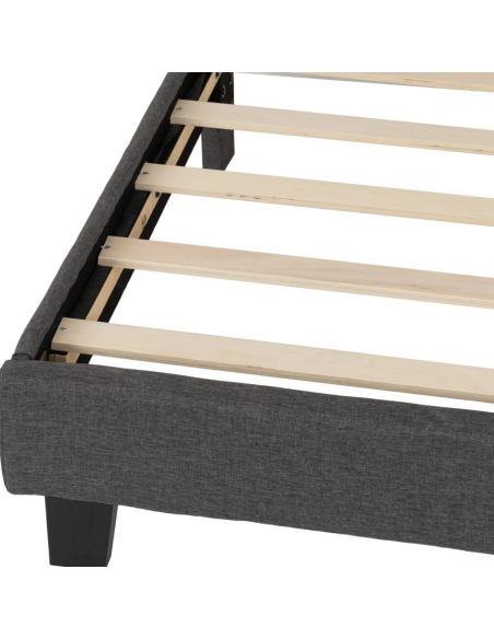 Arran 4FT6 Bedframe - Grey Fabric