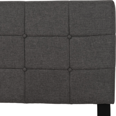 Arran 4FT6 Bedframe - Grey Fabric