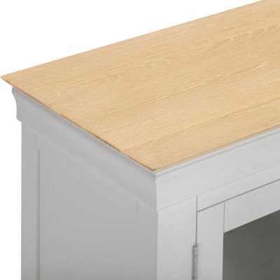 Bordeaux TV Stand - Pebble Grey/Oak