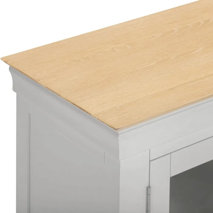 Bordeaux TV Stand - Pebble Grey/Oak