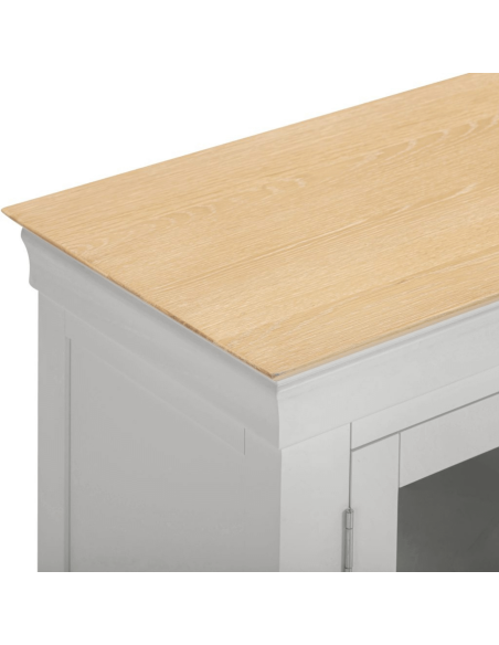 Bordeaux TV Stand - Pebble Grey/Oak
