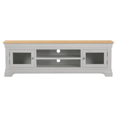Bordeaux TV Stand - Pebble Grey/Oak