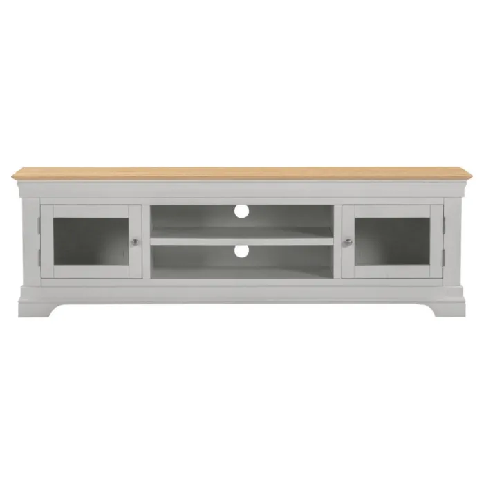 Bordeaux TV Stand - Pebble Grey/Oak