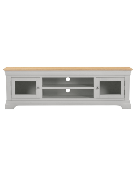 Bordeaux TV Stand - Pebble Grey/Oak