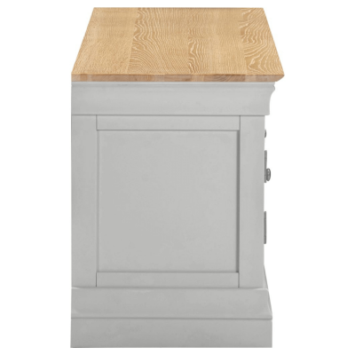Bordeaux TV Stand - Pebble Grey/Oak