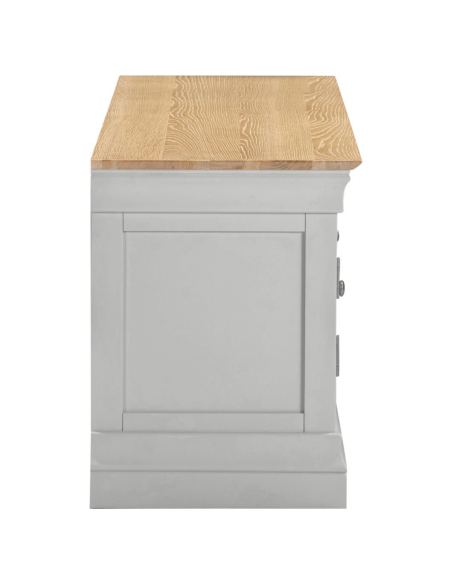 Bordeaux TV Stand - Pebble Grey/Oak