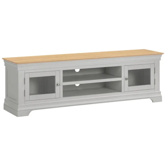 Bordeaux TV Stand - Pebble Grey/Oak