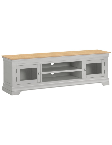 Bordeaux TV Stand - Pebble Grey/Oak