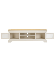 Bordeaux TV Stand - Ivory/Oak 2