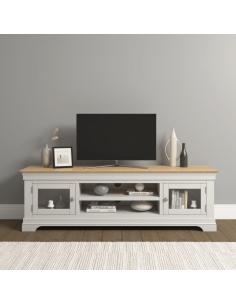 Bordeaux TV Stand - Ivory/Oak