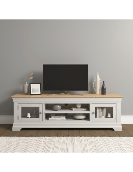 Bordeaux TV Stand - Ivory/Oak
