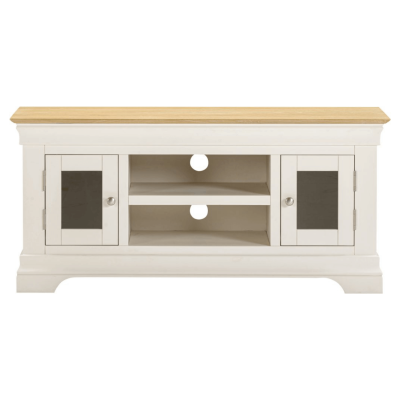 Bordeaux Small TV Stand - Ivory/Oak
