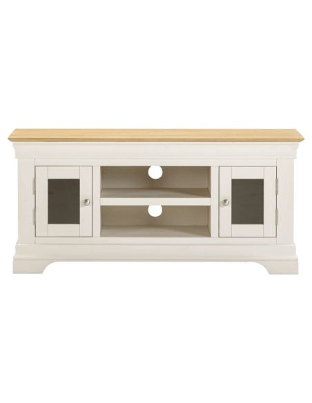 Bordeaux Small TV Stand - Ivory/Oak