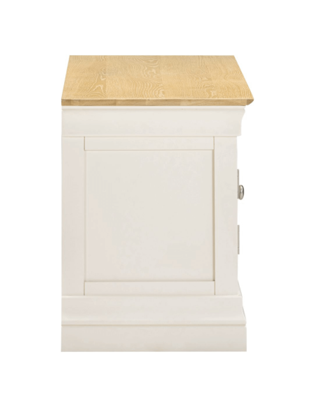 Bordeaux Small TV Stand - Ivory/Oak